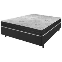 Imagem de Cama Box Viúva Preto + Colchão San Francisco Espuma 128cm