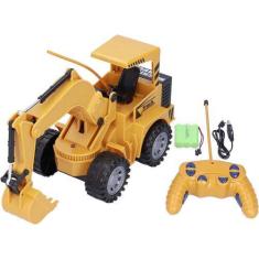 Imagem de Trator Truck Escavadeira  Controle Remoto 5Ch Recarregável. - Toy King