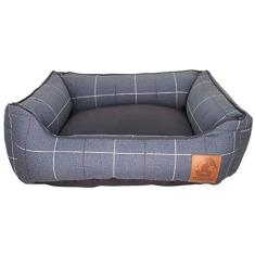 Imagem de Cama Para Cachorro Mabuu Pet - Azul com Linhas - P