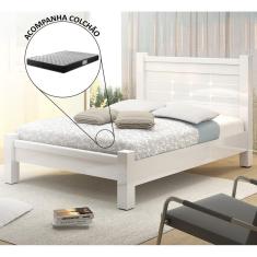 Imagem de Cama Casal Quarto Imperial C/ Colchão 130 cm