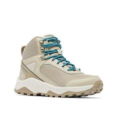 Imagem de Columbia Tênis feminino Trailstorm Ascend Mid impermeável para caminhada, Lona bronzeada, azul rio, 35
