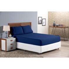 Imagem de Jogo Lençol  Super Macio Casal 3 Peças Percal 400 Fios Acetinado - Bel