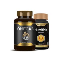 Imagem de Omega 3 oleo de peixe premium 120caps+nutrifish 60caps - HF SUPLEMENTO