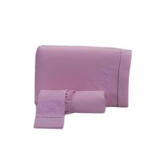 Imagem de Jogo Lençol 3 Peças Cama Viúva 200 Fios Bordado Rose 001 - Miguel Enxo