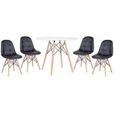 Imagem de Kit - Mesa Eames 90 cm  + 4 cadeiras Eames Botonê 