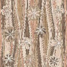 Imagem de Papel De Parede Adesivo Lavável Arte Em Madeira 15M