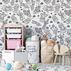 Imagem de Papel De Parede Adesivo Natureza Colorir N02046 Rolo 0,58X3M