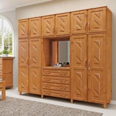 Imagem de Guarda Roupa Casal Capelinha 10 Portas 4 Gavetas Mel