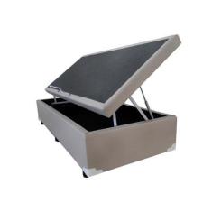 Imagem de Base Box Baú Solteiro SP Móveis Sintético Bege - 39x88x188