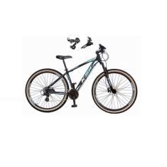 Imagem de  Bicicleta Aro 29 Ksw Xlt Alumínio 24v Câmbios Shimano Garfo Suspensão Pneu com Faixa Bege - Preto\Azul