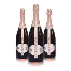 Imagem de Espumante Chandon Brut Rosé 750Ml Kit Com 03 Unidades