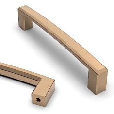 Imagem de Asidrama Pacote com 10 puxadores de armário de cozinha bronze champanhe 5 polegadas (128 mm), puxadores de armário de cozinha para puxadores de gaveta de armário, puxadores de cômoda