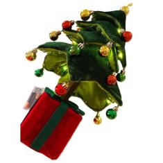 Imagem de Árvore de Natal Veludo com Led Retrátil Decoração Pisca Pisca
