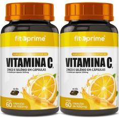 Imagem de Kit 2X  Vitamina C 1000Mg + Zinco E Selênio 60 Cápsulas - Fitoprime