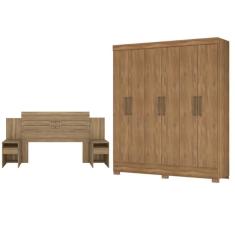 Imagem de Jogo Cabeceira E Guarda Roupa Casal Vicente Amendola