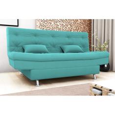 Imagem de Sofá Cama Salomé Veludo Verde Menta E437 - Matrix