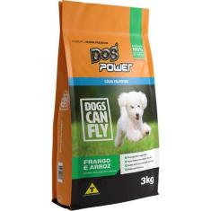 Imagem de Ração Seca Dog Power Dogs Can Fly Frango e Arroz para Cães Filhotes - 3 Kg