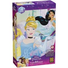 Imagem de Jogo De Quebra-Cabeça Grow 60 Pcs Disney Princesas
