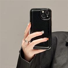 Imagem de Capa de telefone de silicone com pintura assada para piano para iPhone 14 12 13 11 Pro Max Mini X XS Max XR 7 8 Plus SE2 Capa macia de proteção total, preta, para iphone 7 8Plus