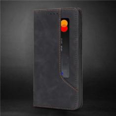 Imagem de Capa magnética retrô flip de couro de luxo para Samsung Galaxy S23 S22 S21 S20 FE S10 S9 Note 20 10 9 Plus Ultra Wallet Phone Cover, preta, para S20FE (5G) S20Lite