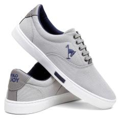 Imagem de Tenis Masculino Sapatenis Polo Joy Confortavel Casual Cinza