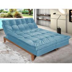 Imagem de Sofá Cama 3 Lugares 5 Posições Versátil Madero Espresso Móveis Turquesa