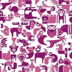 Imagem de Papel De Parede Adesivo Animais  287081951 Rolo 0,58X3M