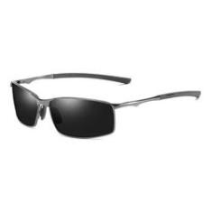Imagem de Óculos Solar Polarizado Masculino Resistente Lentes UV Armação de Metal