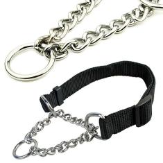 Imagem de Coleira Caes Cachorro Ajustavel Semi Enforcadora Pet Cao Animais Treinamento Passeio Rua