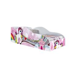 Imagem de Mini Cama Carro Infantil Juvenil Unicornio rosa Luke Móveis