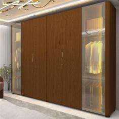 Imagem de Guarda Roupa De Casal Gelius Innova 6 Portas Com 2 Portas De Vidro Ref