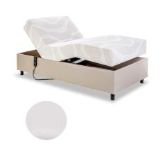 Imagem de Cama Solteiro Centauro Corano Bufalo Branco 97x205x64 Pilati