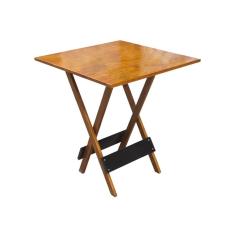 Imagem de Mesa Dobravel em Madeira Robusta 70x70 Black