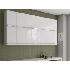 Imagem de Armario Duplo Aereo Com 14 Portas Alemanha Branco Casa Mobilia