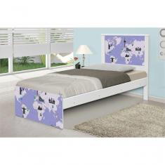 Imagem de Cama Solteiro Mapa Viagens Com Colchão