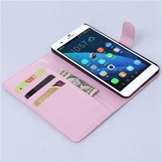 Imagem de Capa carteira para Huawei Honor 6 Plus, capa carteira flip de couro PU premium com compartimento para cartão, suporte e fecho magnético [capa interna à prova de choque de TPU] Compatível com Huawei