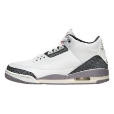 Imagem de Nike Air Jordan 3 Retro Summit branco/vermelho fogo "cinza cimento" (CT8532 106), Summit Branco/cimento Gre, 41