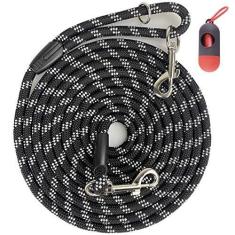 Imagem de Codepets Coleira de corda longa para adestramento de cães, 30 m, 7 m, 30 m, 50 m, fios refletivos, trelas para cães e gatos, cordão de amarração, recall, treinamento de agilidade, guia para cães