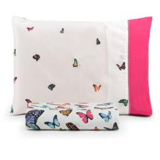 Imagem de Jogo de cama Solteiro 2pç estampado ponto palito 100%algodão - SAFIRA 