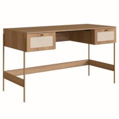 Imagem de Escrivaninha 2 Gavetas Palhinha 28931 Linha Oslo Artesano
