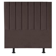 Imagem de Cabeceira Estofada Cama Box Solteiro 100 Cm Taís Linho marrom