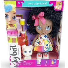 Imagem de Boneca MY BEST Pintura Negra com Cachorrinho Bee TOYS