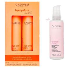 Imagem de Kit Cadiveu Bye Bye Frizz 250ml +Creme Quartzo Shine Protein - Cadiveu