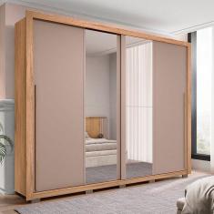 Imagem de Guarda-roupa Casal Com Espelho 2 Portas 4 Gavetas Suburban Go
