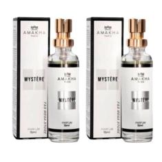 Imagem de Kit 2 Perfume Mystere Feminino Amakha Paris 15ml Bolsa Bolso