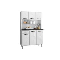 Imagem de Cozinha Compacta Rubi Smart c/6 Portas e 1 Gaveta Branco - Telasul