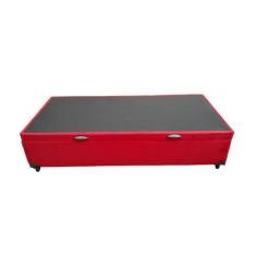 Imagem de Cama Box Baú Solteiro Suede Vermelho - Imperium Do Sono