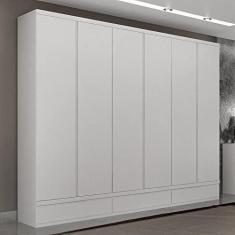 Imagem de Guarda Roupa 100% Mdf 6 Portas 9 Gavetas Urbano Branco