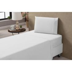 Imagem de Lençol De Solteiro Superior Sem Elástico Algodão Percal 180 Fios  - Ou