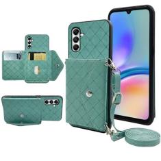 Imagem de Furiet Capa carteira compatível com Samsung Galaxy A05s/A05 com alça de ombro transversal e suporte de couro para cartão de crédito, acessórios de celular, capa para celular para Ao5s Ao5 A 05s 05